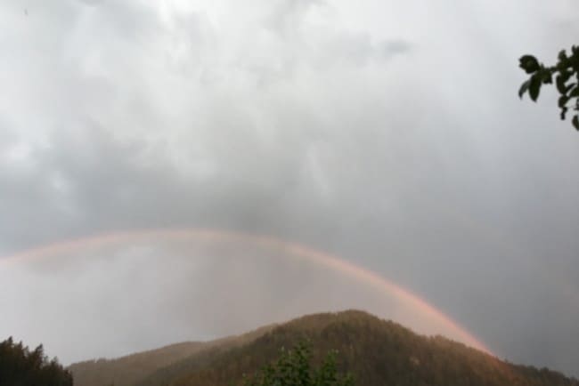 Regenboog boven de Griessenkar